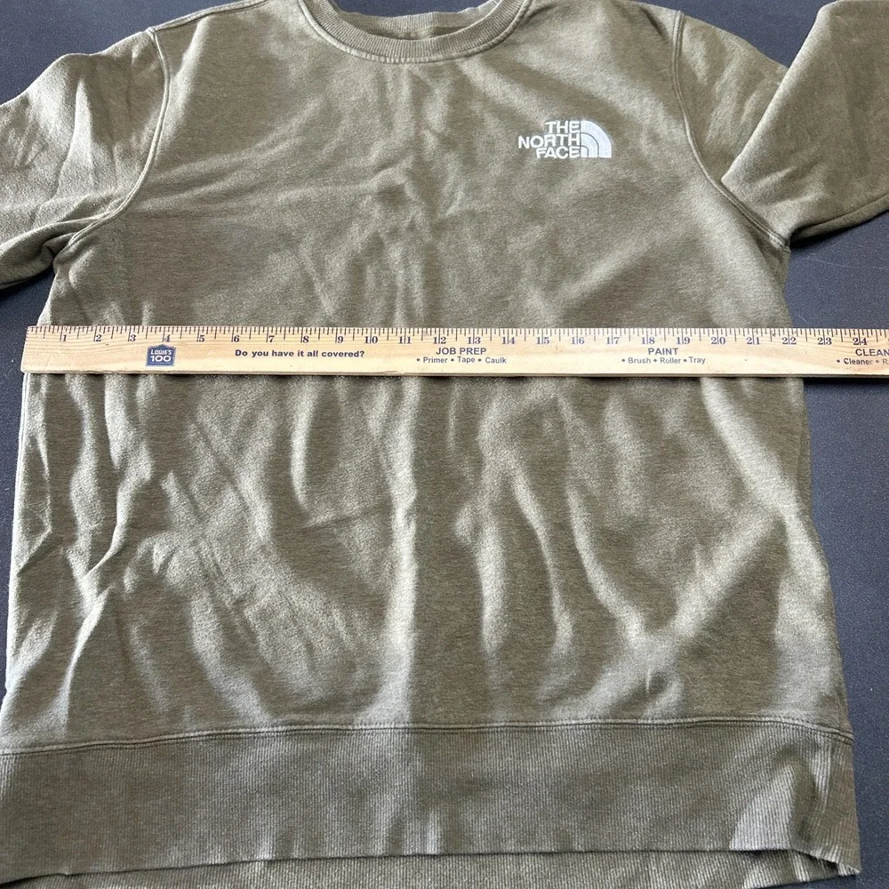 The North Face Brown Crewneck Sweatshirt Pullover Unisex Large‎ Embroidered